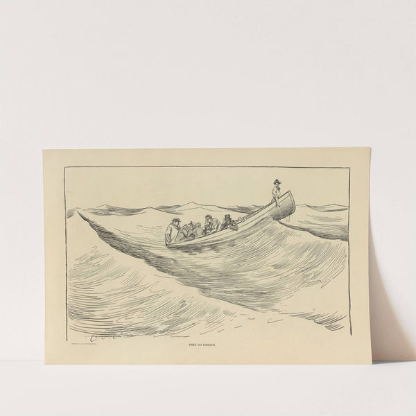 They go fishing (1900-1905) by Charles Dana Gibson