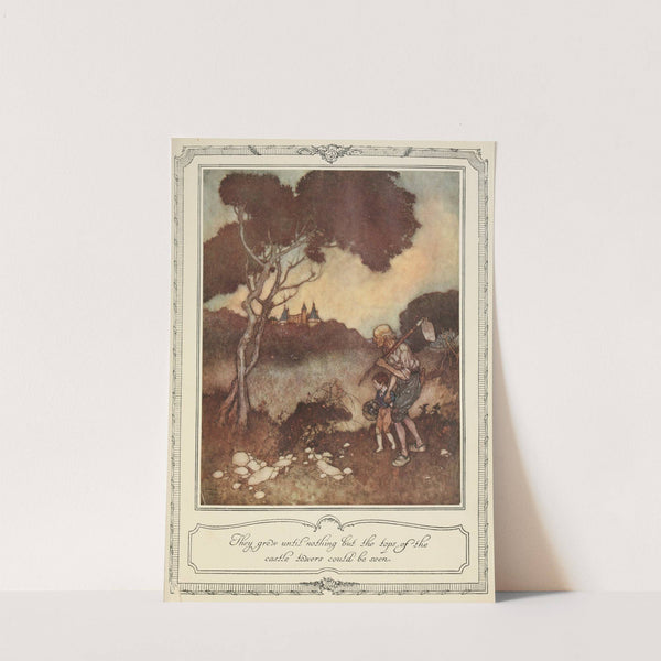 They grew until nothing but the tops of the castle towers could be seen (1910) by Edmund Dulac