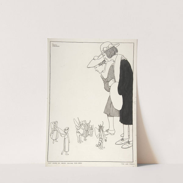 'They Heard Six Voices Calling Them Back'; Two Wee Pogeys, Topsy-Turvy Tales by William Heath Robinson