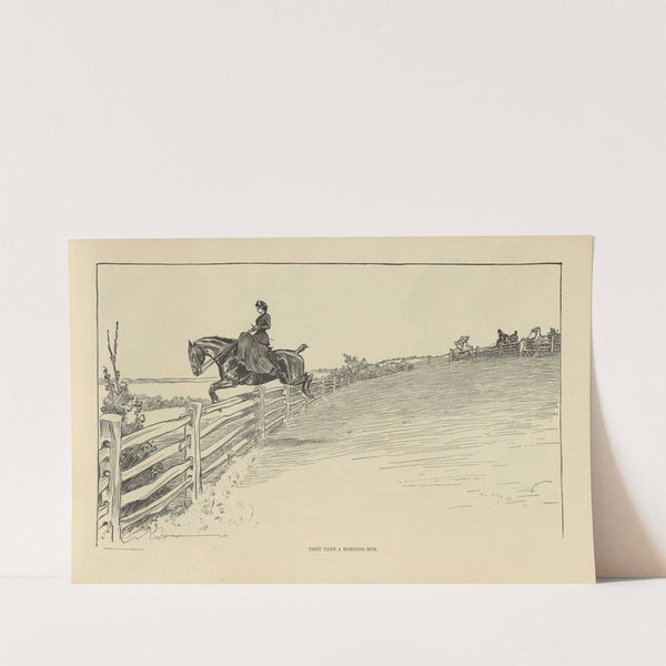 They take a morning run (1900-1905) by Charles Dana Gibson