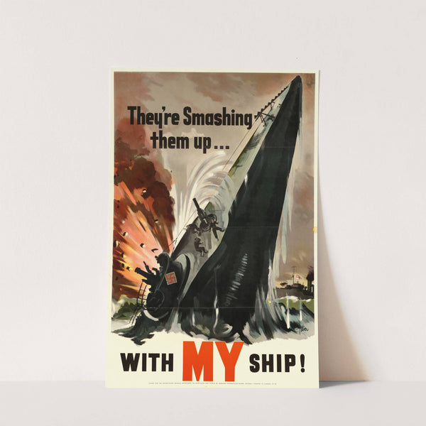 They're Smashing Them up with my Ship! by Anonymous