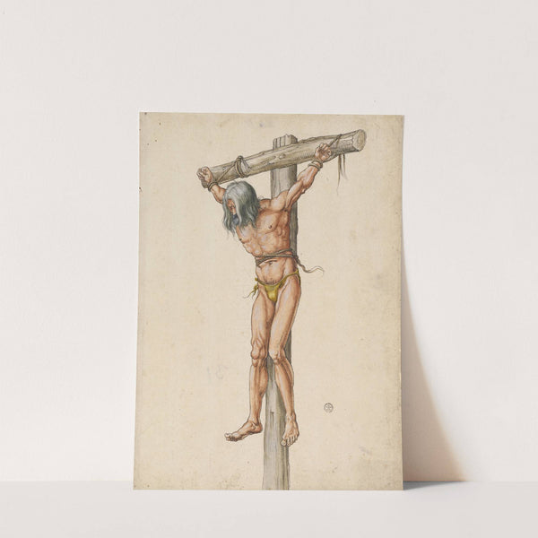 Thief on the cross (to the left) by Anonymous
