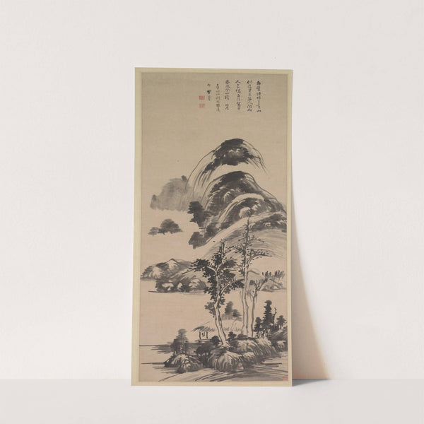 Thin Forest and Distant Mountains (1628) by Li Liufang