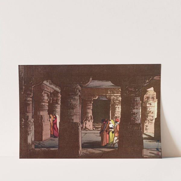 Third cave temple in Ellora by Yoshida Hiroshi