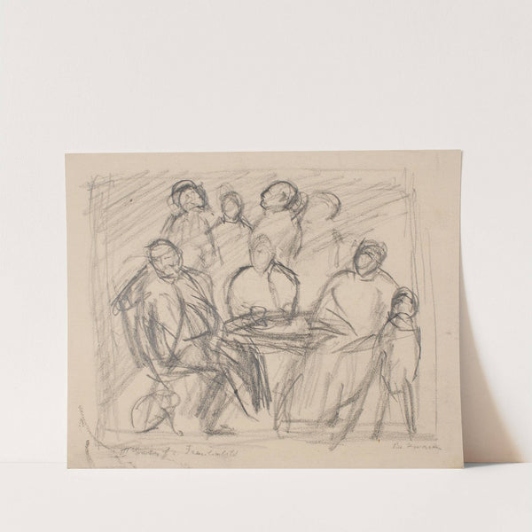 Third Sketch for Family Portrait (c.1911) by Max Beckmann