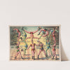 Thirteen men doing acrobatics (1891) by Calvert Litho. Co
