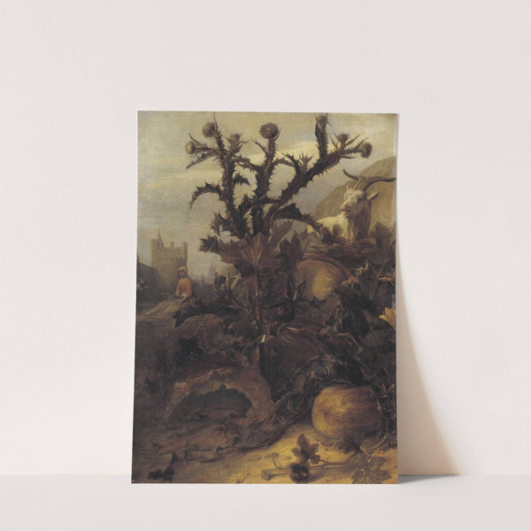 Thistle, Pumpkin and a Goat by Lambert Doomer