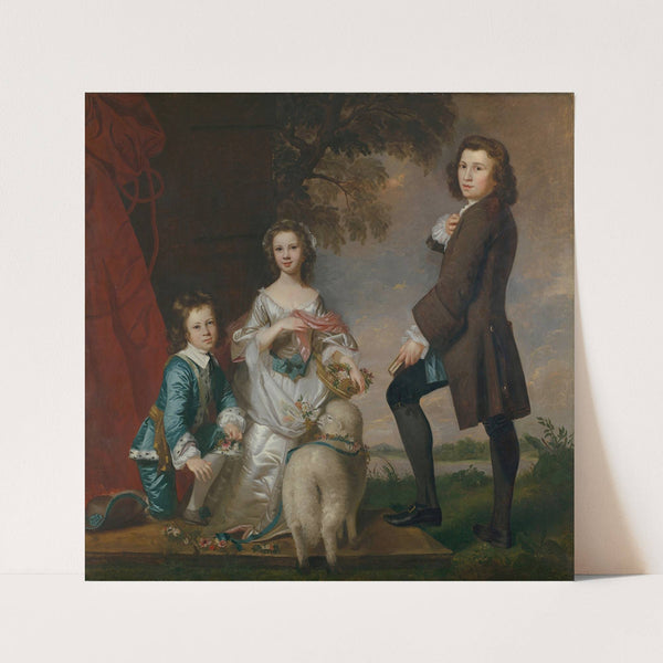 Thomas (1740–1825) and Martha Neate (1741–after 1795) with His Tutor, Thomas Needham (1748) by Sir Joshua Reynolds