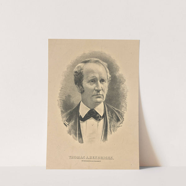 Thomas A. Hendricks. by Strobridge & Co. Lith.