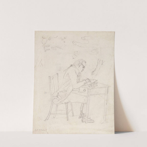 Thomas Hearne Sketching at a Table by Dr. Thomas Monro