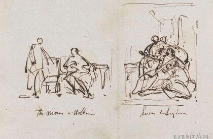 Thomas Morus and the Painters Hans Holbein and Lucas van Leyden