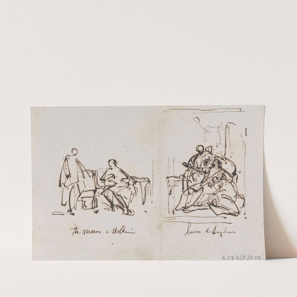 Thomas Morus and the Painters Hans Holbein and Lucas van Leyden by Nicaise De Keyser