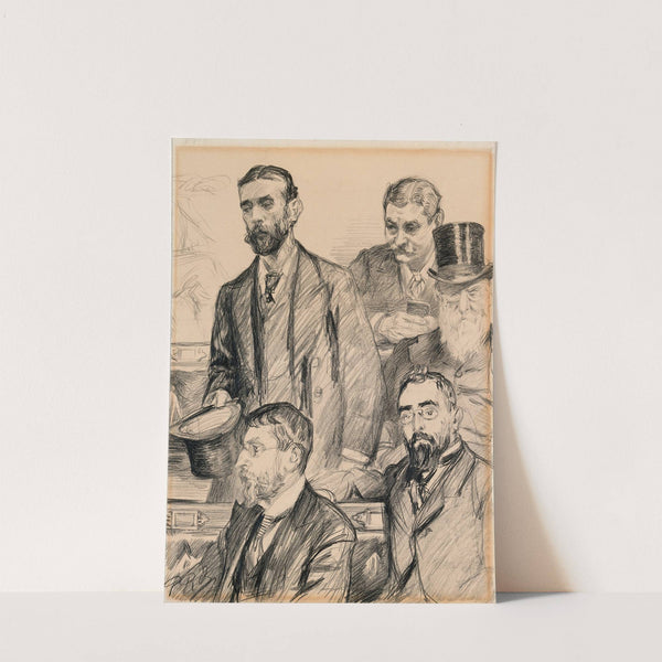 Thomas Sexton (1848-1896), William O’Brien (1852-1928), Dr Charles Keane Deane Tanner (1849-1901), Timothy Michael Healy (1855-1931) and Justin McCarthy, (1830-1912), Nationalist M.P.s (left to right) by Charles Paul Renouard