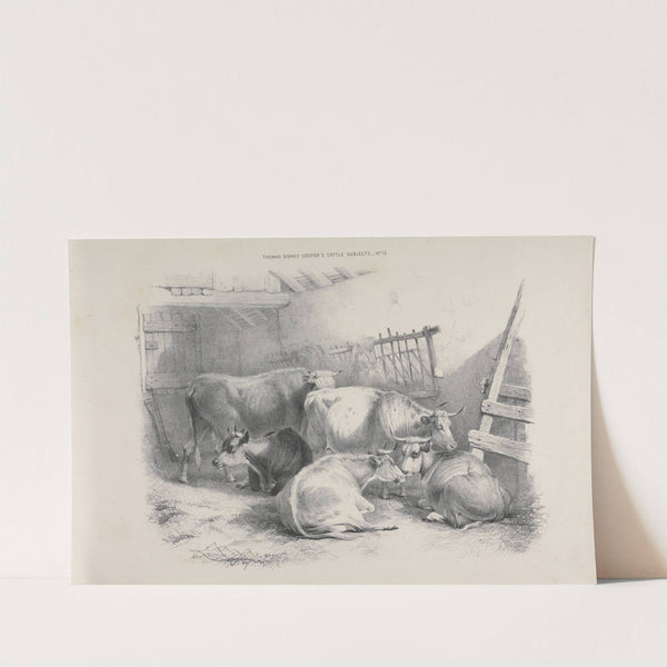 Thomas Sydney Cooper's cattle subjects Pl.13 by Thomas Sidney Cooper