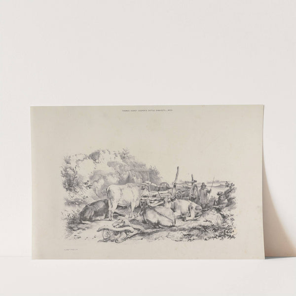 Thomas Sydney Cooper's cattle subjects Pl.21 by Thomas Sidney Cooper