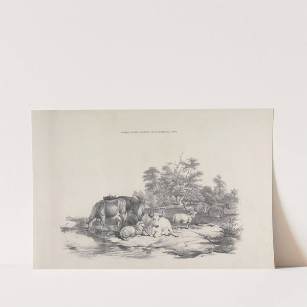 Thomas Sydney Cooper’s cattle subjects Pl.24 (18th Century) by Thomas Sidney Cooper