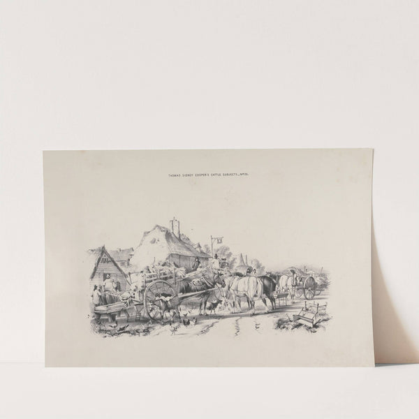 Thomas Sydney Cooper’s cattle subjects Pl.25 (18th Century) by Thomas Sidney Cooper