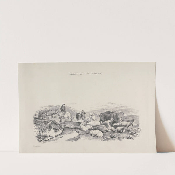 Thomas Sydney Cooper’s cattle subjects Pl.27 (18th Century) by Thomas Sidney Cooper
