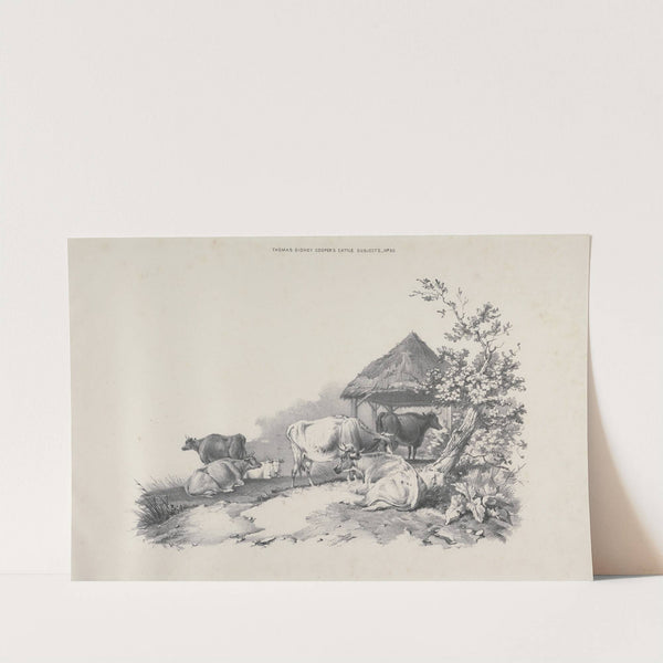 Thomas Sydney Cooper’s cattle subjects Pl.30 (18th Century) by Thomas Sidney Cooper
