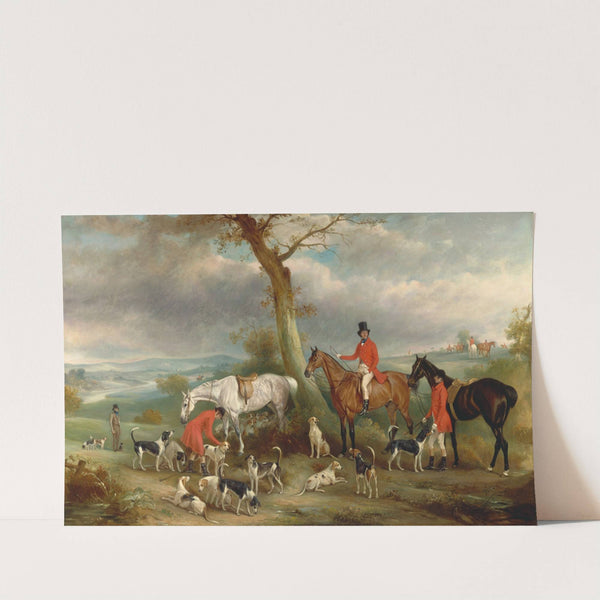 Thomas Wilkinson, M.F.H., with the Hurworth Foxhounds by John Ferneley