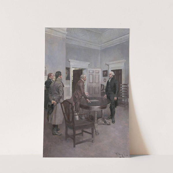 Thompson, The Clerk Of Congress, Announcing To Washington, At Mount Vernon, His Election To The Presidency by Howard Pyle