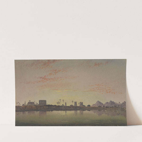 ‘Thou hast the sunset’s glow, Rome, for thy dower, Flushing the cypress tree, Temple and tower’ (1849) by Edward William Cooke