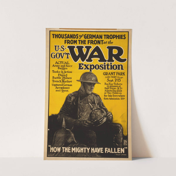 Thousands of German trophies from the front at the U.S. gov't war exposition by Lyford Philip