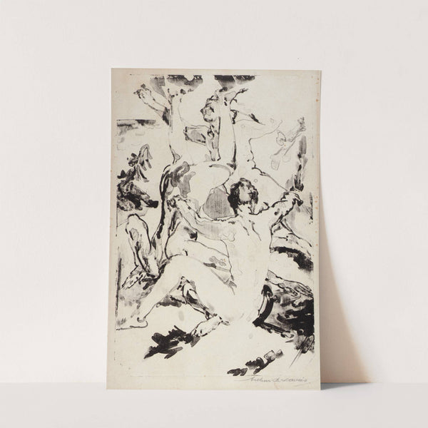 Three Acrobats (1919-1920) by Arthur Bowen Davies