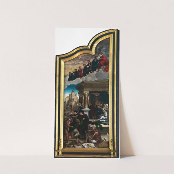 Three Acts of Mercy; Clothing the Naked, Liberating the Imprisoned and Feeding the Hungry (1517-1524) by Bernard van Orley