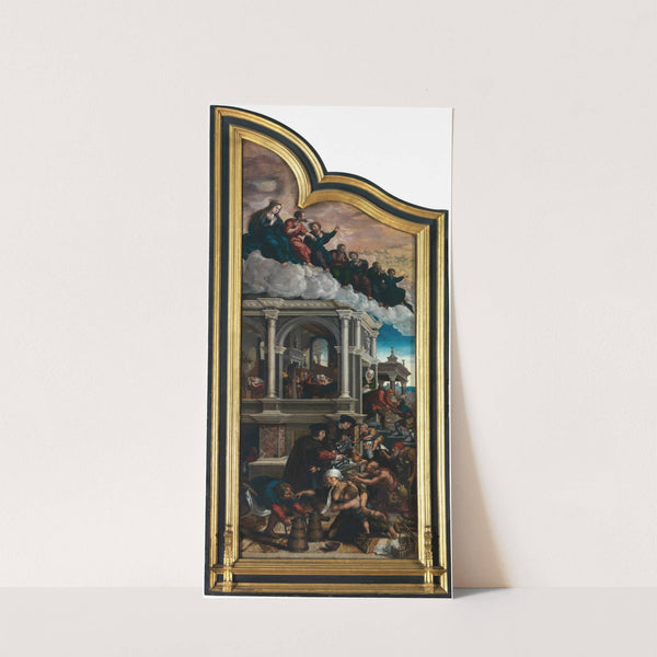 Three Acts of Mercy; Giving the Thirsty to drink, Visiting the Sick and Sheltering Strangers (1517-1524) by Bernard van Orley