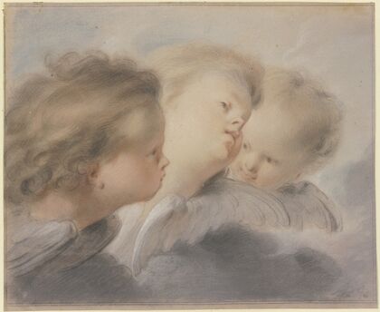 Three angel heads