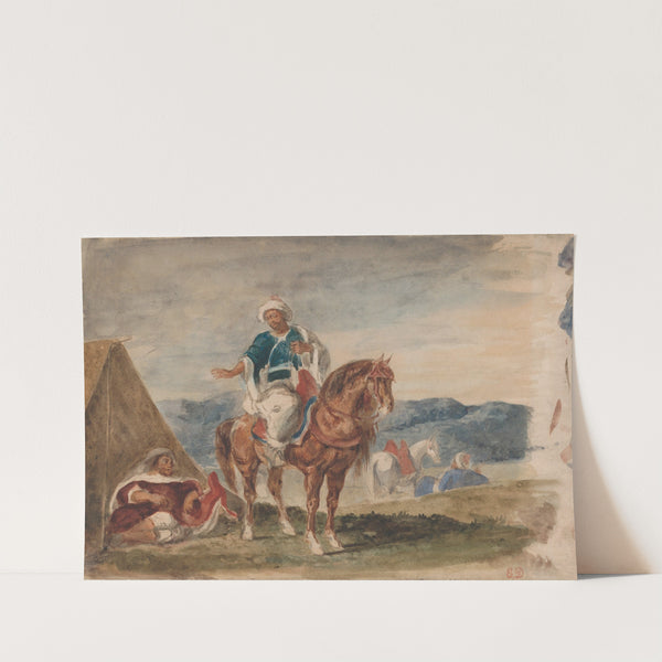 Three Arab Horsemen at an Encampment (1832–37) by Eugène Delacroix