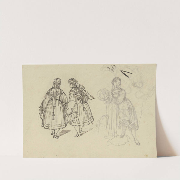 Three Black Forest girls by Ferdinand Fellner