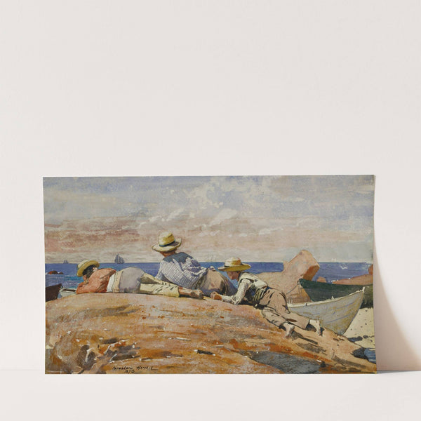 Three Boys on the Shore (1873) by Winslow Homer