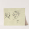 Three bust portraits, including Benjamin Butler by Alfred Rudolph Waud