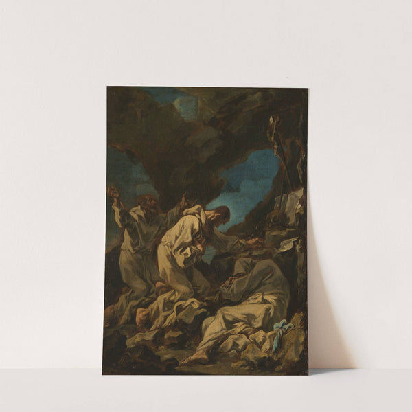 Three Camaldolese Monks in Ecstatic Prayer (1710 - 1740) by Alessandro Magnasco