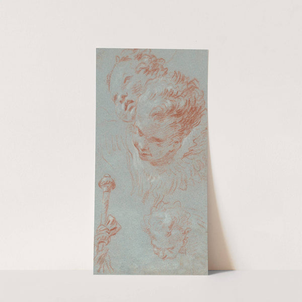 Three Cherubs and a Beribboned Staff (1750) by Giovanni Battista Tiepolo