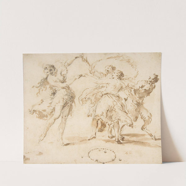 Three Dancing Nymphs and a Satyr (1702–88) by Francesco Zuccarelli