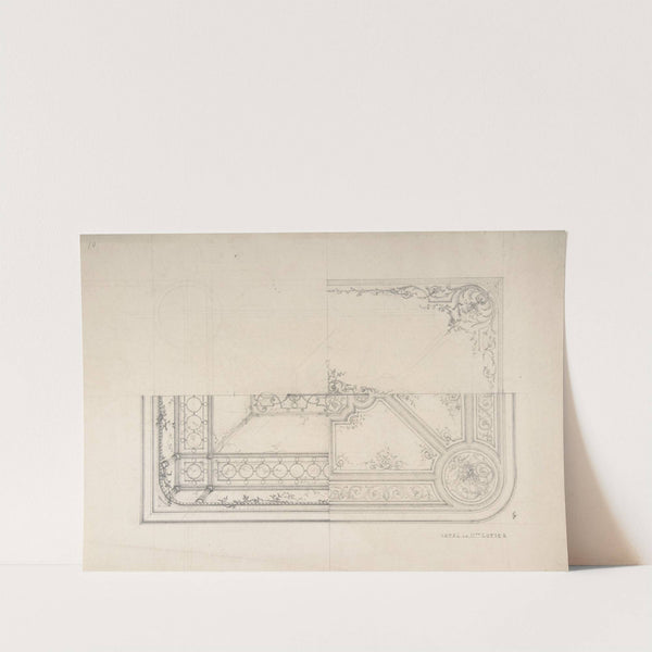 Three Designs for Ceilings, Hôtel Cottier (ca. 1879) by Jules-Edmond-Charles Lachaise