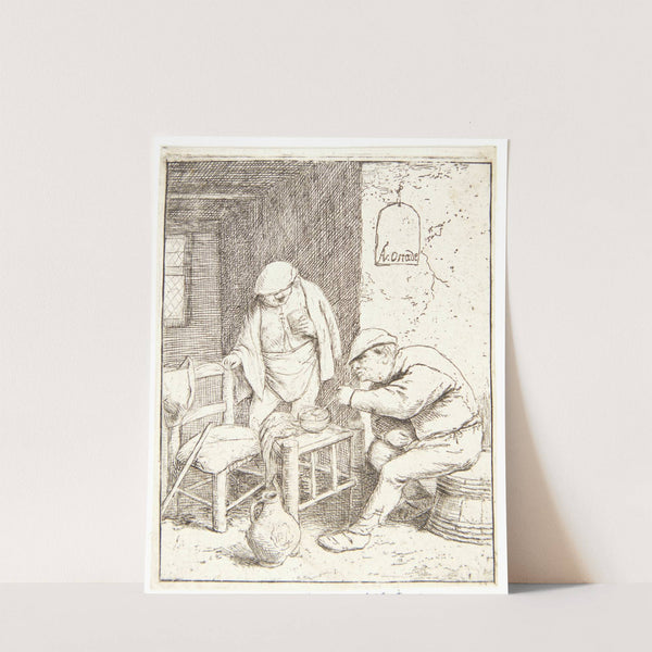 Three farmers smoking and drinking in a tavern (1682) by Adriaen van Ostade