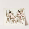 Three Female Nudes by Carl Newman