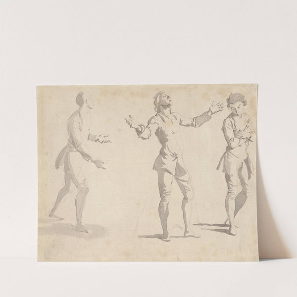 Three Figure Studies by Giovanni Paolo Panini