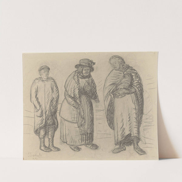 Three Figures (1913) by Ernst Barlach