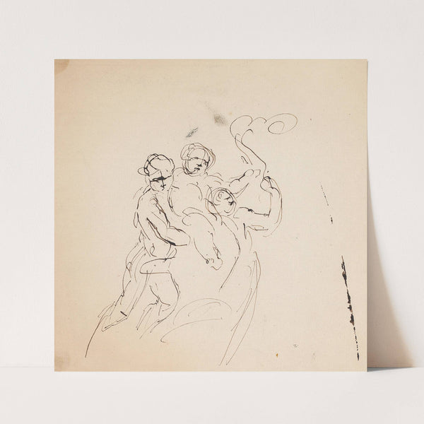 Three Figures and Balloons by Sir Joshua Reynolds