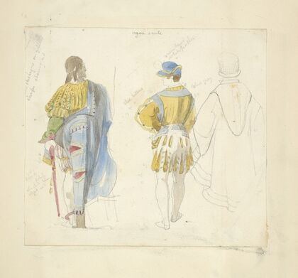 Three figures (back view), Ognissanti
