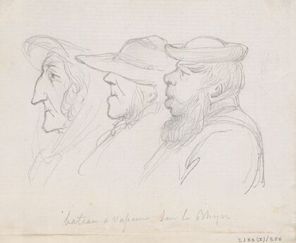 Three Figures on a Steamer on the Rhine