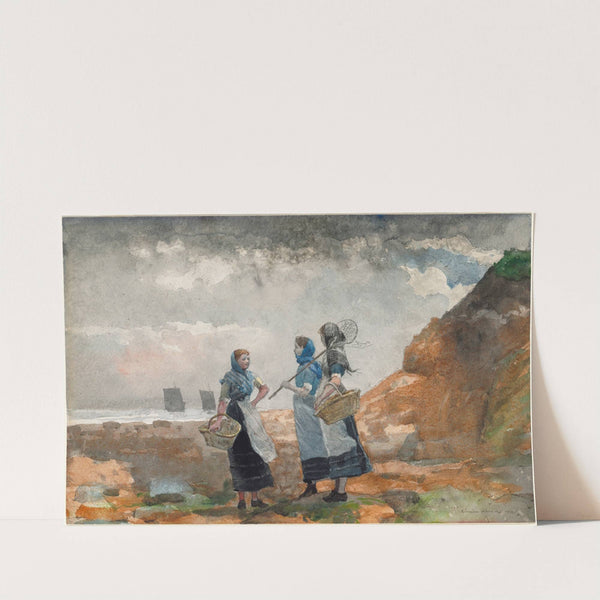 Three Fisher Girls, Tynemouth by Winslow Homer