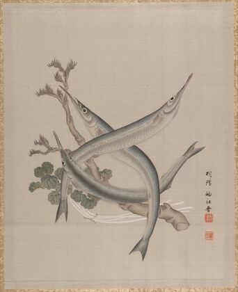 Three Fishes and a Branch (ca. 1890–92)