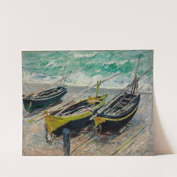 Three Fishing Boats by Claude Monet