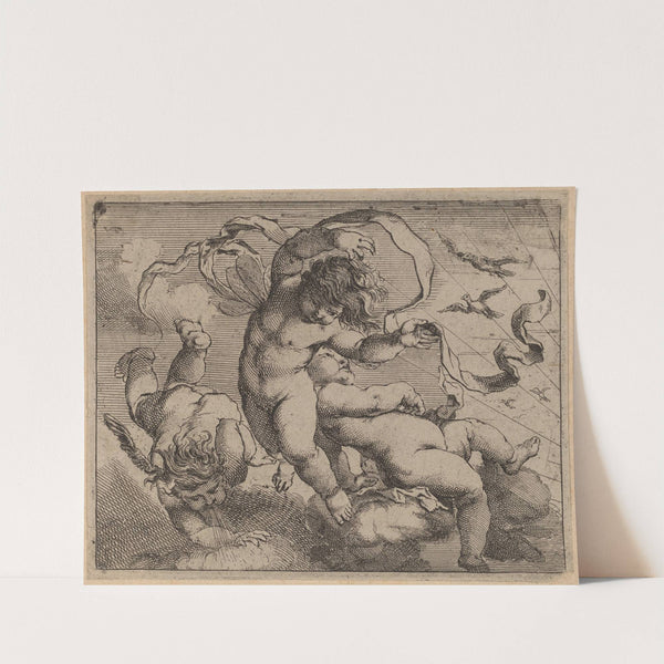 Three Flying Putti by Cornelis Schut